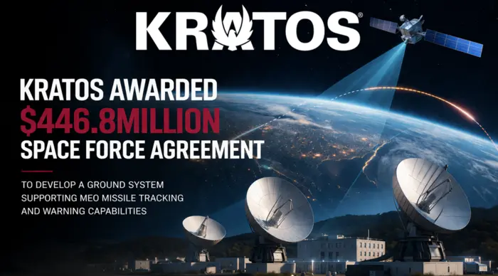 U.S. Space Force Awards Kratos $446.8M for MEO Missile Tracking Ground Segment